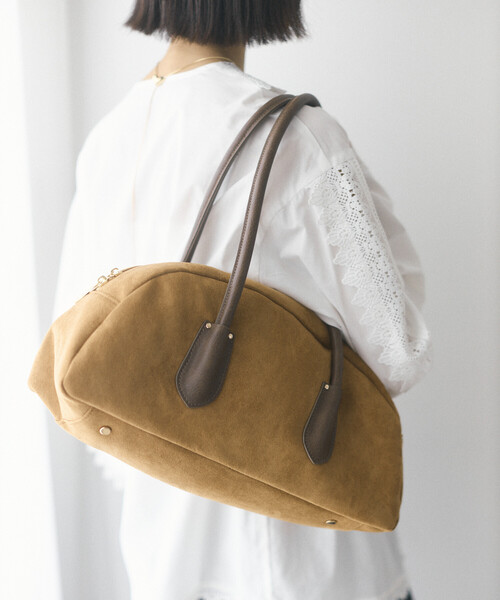 Firsthand(ファーストハンド)の「Firsthand/ファーストハンド チェックパターン ワイドボストンバッグ【限定展開】(ボストンバッグ・レディース・ブルー/グリーン/キャメル・ONE SIZE)」の6枚目の写真