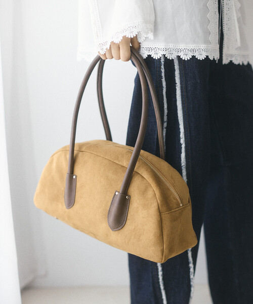 Firsthand(ファーストハンド)の「Firsthand/ファーストハンド チェックパターン ワイドボストンバッグ【限定展開】(ボストンバッグ・レディース・ブルー/グリーン/キャメル・ONE SIZE)」の7枚目の写真