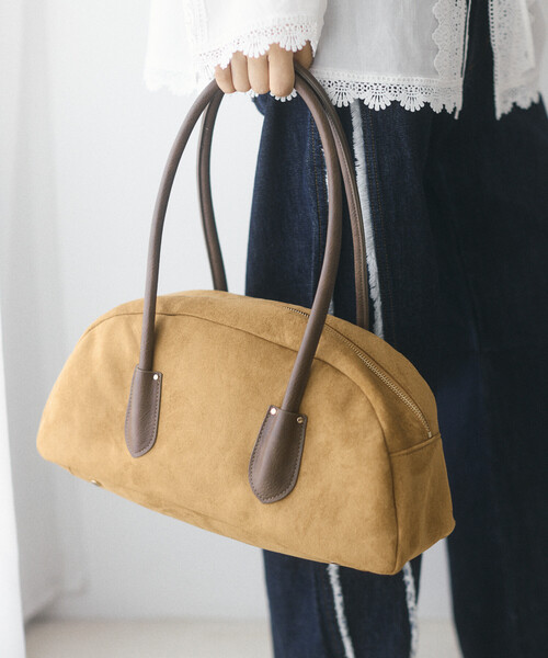 Firsthand(ファーストハンド)の「Firsthand/ファーストハンド チェックパターン ワイドボストンバッグ【限定展開】(ボストンバッグ・レディース・ブルー/グリーン/キャメル・ONE SIZE)」の8枚目の写真