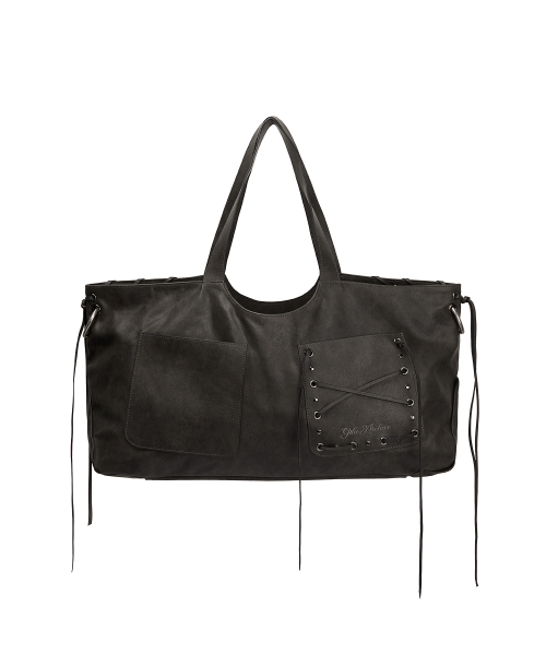 GILAARCHIVE（ギラアーカイブ）の「[GILA x HIETA] BECKY FRINGE BAG_CHARCOAL（ショルダーバッグ・レディース・その他・FREE）」の6枚目の写真