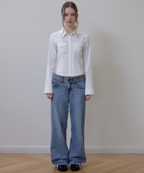 ROSEFRANTZ（ロゼフランツ）の「Pocket Roll-up shirt [Ivory]（シャツ/ブラウス・レディース・アイボリー・SMALL/MEDIUM）」の2枚目の写真