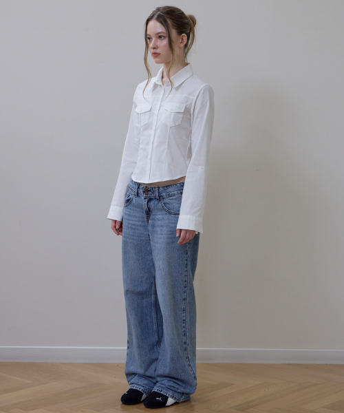 ROSEFRANTZ（ロゼフランツ）の「Pocket Roll-up shirt [Ivory]（シャツ/ブラウス・レディース・アイボリー・SMALL/MEDIUM）」の3枚目の写真