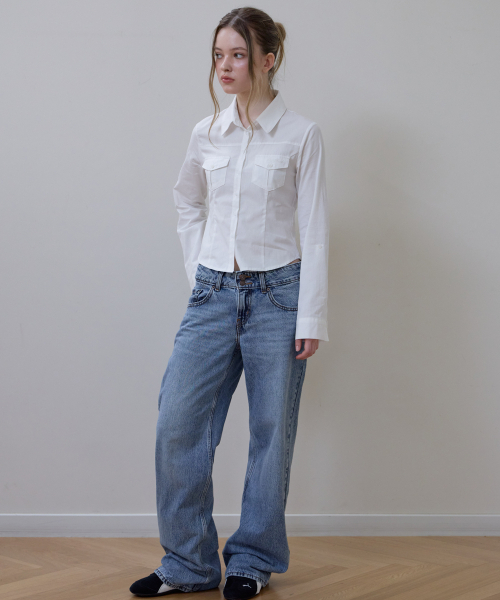 ROSEFRANTZ（ロゼフランツ）の「Pocket Roll-up shirt [Ivory]（シャツ/ブラウス・レディース・アイボリー・SMALL/MEDIUM）」の5枚目の写真