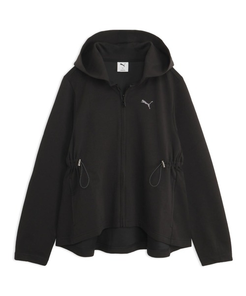 PUMA(プーマ)の「プーマ PUMA ESS ELEVATED MX FZ HD JKT DK(パーカー・レディース・ライトグレー/ブラック・S/M/XL/L)」の2枚目の写真