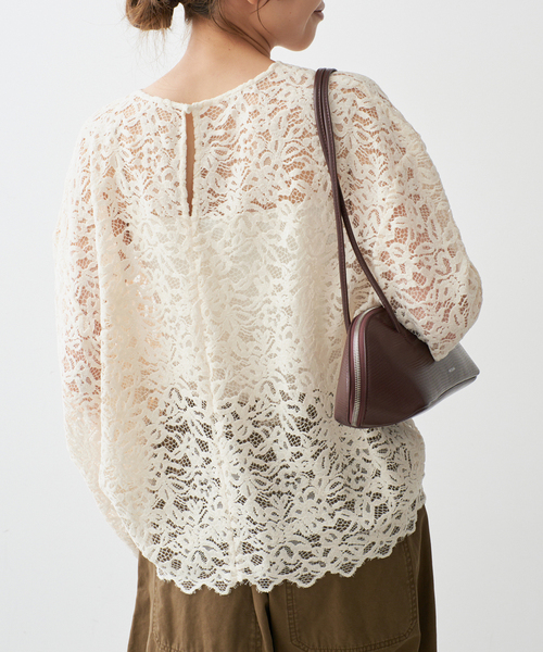 Spick & Span(スピックアンドスパン)の「《セットアップ可》brushed lace ブラウス(シャツ/ブラウス・レディース・アイボリー/ブラック・FREE)」の19枚目の写真