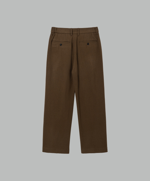 NONBLANK(ノンブランク)の「ウールフランネル ルーズフィットパンツ_BROWN(スラックス・メンズ・その他・MEDIUM/LARGE/X-LARGE/XX-LARGE)」の3枚目の写真