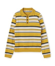 edition pourell コンパクトコットン ボーダーポロ