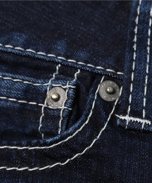 MOUSSY（マウジー）の「POWDER SKINNY（デニムパンツ・レディース・ダークブルー/ライトブルー・27inch/25inch/24inch/23inch/26inch）」の10枚目の写真