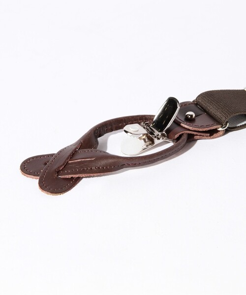 BEAMS F（ビームスエフ）の「ALBERT THURSTON / ソリッドサスペンダー30mm（サスペンダー・メンズ・ダークブラウン/ネイビー・ONE SIZE）」の4枚目の写真