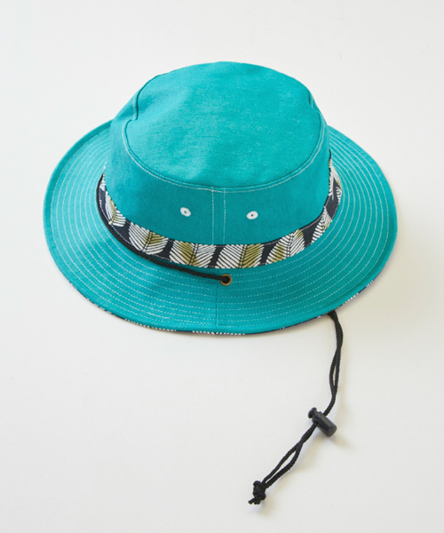 チャイハネ（チャイハネ）の「【チャイハネ】リバーシブル サファリハット（ハット・レディース・グリーン/レッド/ブルー/ベージュ/ブラック・FREE）」の4枚目の写真