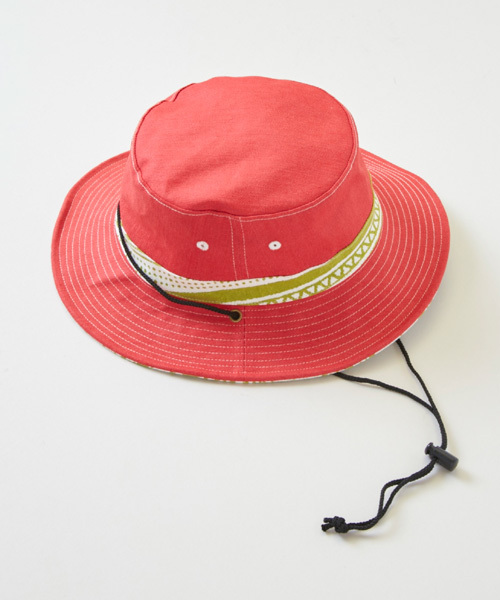 チャイハネ（チャイハネ）の「【チャイハネ】リバーシブル サファリハット（ハット・レディース・グリーン/レッド/ブルー/ベージュ/ブラック・FREE）」の11枚目の写真