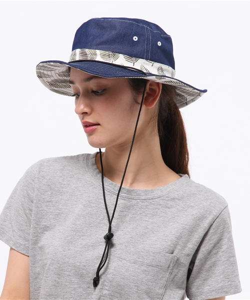 チャイハネ（チャイハネ）の「【チャイハネ】リバーシブル サファリハット（ハット・レディース・グリーン/レッド/ブルー/ベージュ/ブラック・FREE）」の9枚目の写真