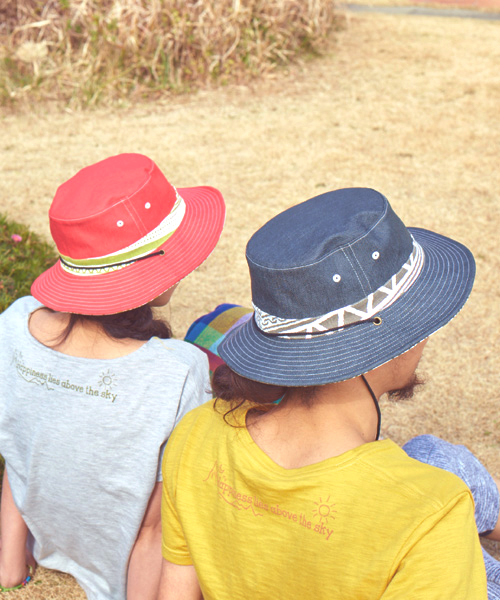 チャイハネ（チャイハネ）の「【チャイハネ】リバーシブル サファリハット（ハット・レディース・グリーン/レッド/ブルー/ベージュ/ブラック・FREE）」の13枚目の写真