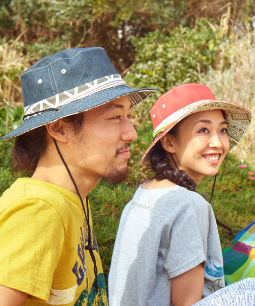 チャイハネ（チャイハネ）の「【チャイハネ】リバーシブル サファリハット（ハット・レディース・グリーン/レッド/ブルー/ベージュ/ブラック・FREE）」の14枚目の写真