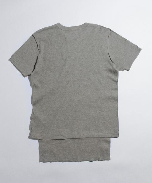 ETHOS(エトス)の「【別注】<ETHOS> THML SP SSL/カットソー◆(Tシャツ/カットソー・メンズ・グレー/ホワイト/ブラック・MEDIUM/LARGE/SMALL)」の4枚目の写真