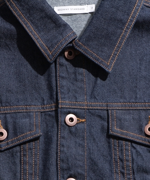 WEGO（ウィゴー）の「WEGO/オーバーサイズデニムジャケット（デニムジャケット・レディース・ダークインディゴブルー/ブラック/インディゴブルー・FREE）」の6枚目の写真