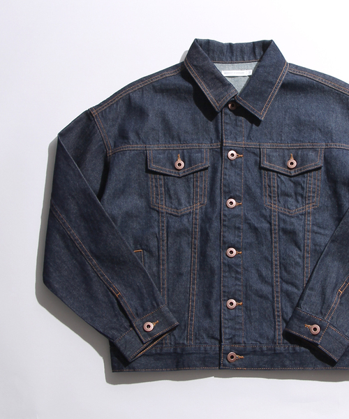 WEGO（ウィゴー）の「WEGO/オーバーサイズデニムジャケット（デニムジャケット・レディース・ダークインディゴブルー/ブラック/インディゴブルー・FREE）」の14枚目の写真
