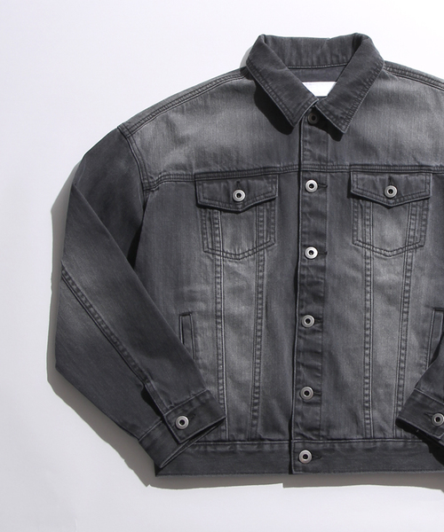 WEGO（ウィゴー）の「WEGO/オーバーサイズデニムジャケット（デニムジャケット・レディース・ダークインディゴブルー/ブラック/インディゴブルー・FREE）」の16枚目の写真