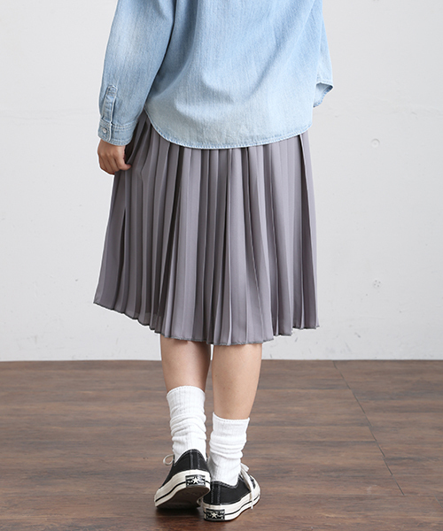 Denime（ドゥニーム）の「ジョーゼットプリーツスカート（スカート・レディース・グレー/ベージュ/ブラック・FREE）」の17枚目の写真