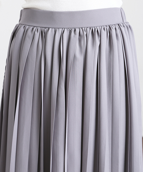 Denime（ドゥニーム）の「ジョーゼットプリーツスカート（スカート・レディース・グレー/ベージュ/ブラック・FREE）」の18枚目の写真