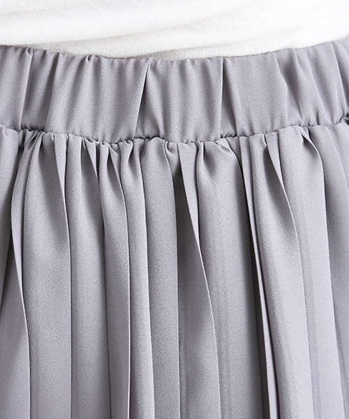 Denime（ドゥニーム）の「ジョーゼットプリーツスカート（スカート・レディース・グレー/ベージュ/ブラック・FREE）」の21枚目の写真