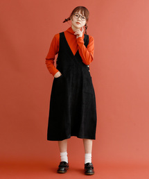 Merlot メルロー の コーデュロイカシュクールジャンパースカート92 ジャンパースカート Wear