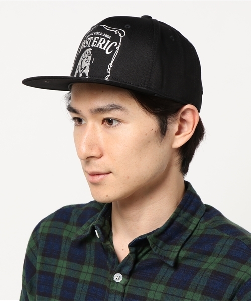 HYSTERIC GLAMOUR（ヒステリックグラマー）の「HYS WHISKY柄 刺繍キャップ（キャップ・メンズ・レッド/ネイビー/ブラック・FREE）」の5枚目の写真