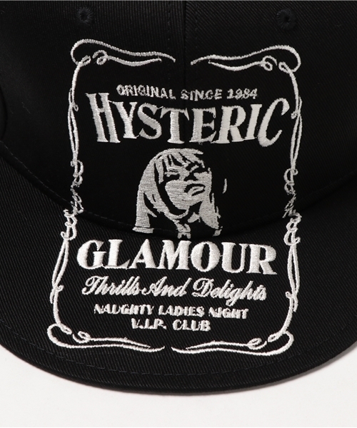 HYSTERIC GLAMOUR（ヒステリックグラマー）の「HYS WHISKY柄 刺繍キャップ（キャップ・メンズ・レッド/ネイビー/ブラック・FREE）」の8枚目の写真