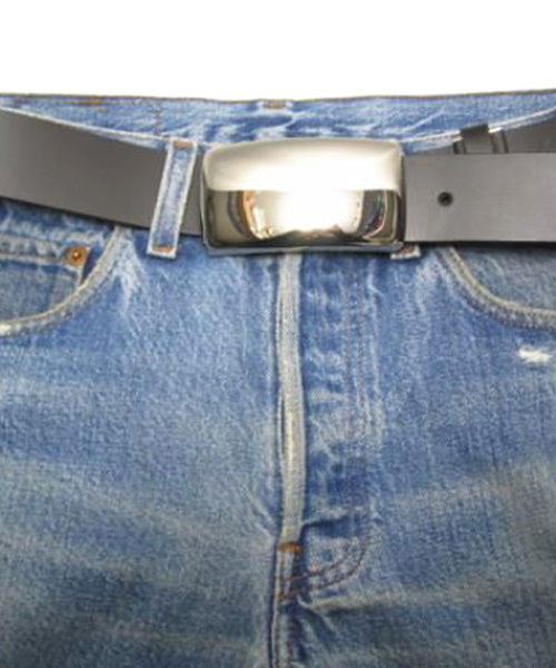 ８(eight)（エイト）の「プレーン バックル（ベルト・メンズ・シルバー・FREE）」の3枚目の写真