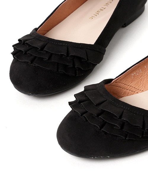 ORiental TRaffic（オリエンタルトラフィック）の「春夏新作★フリルフラットパンプス★7124（パンプス・レディース・ブルー/グレー/ブラック・35/38/37/34/39/36/42/41/40）」の7枚目の写真