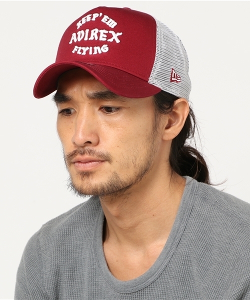 AVIREX（アヴィレックス）の「【直営店限定】AVIREX×NEW ERA　MESH CAP "KEEP FLYNG"/ アヴィレックス×ニューエラ　”キープフライング”（キャップ・レディース・ブラック/ワイン/ネイビー/カモフラージュ・FREE）」の14枚目の写真