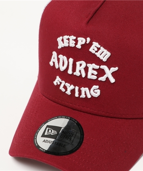AVIREX（アヴィレックス）の「【直営店限定】AVIREX×NEW ERA　MESH CAP "KEEP FLYNG"/ アヴィレックス×ニューエラ　”キープフライング”（キャップ・レディース・ブラック/ワイン/ネイビー/カモフラージュ・FREE）」の7枚目の写真