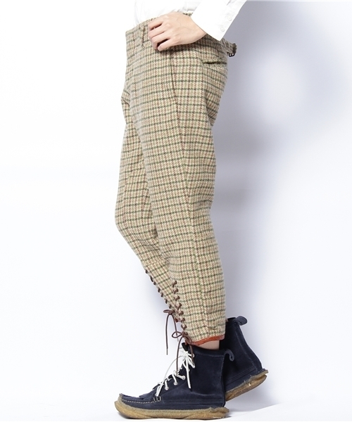 BEAMS BOY（ビームスボーイ）の「BEAMS BOY / ウールチェック ジョッパーズ（その他パンツ・レディース・ブラウン/グリーン・0/1/2）」の9枚目の写真