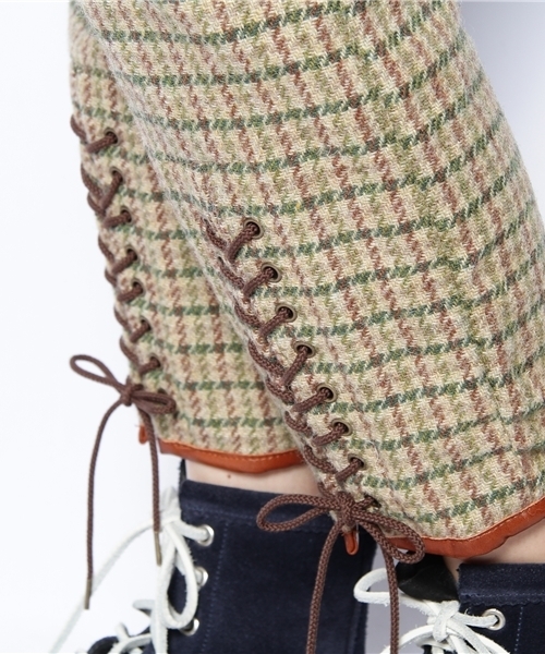 BEAMS BOY（ビームスボーイ）の「BEAMS BOY / ウールチェック ジョッパーズ（その他パンツ・レディース・ブラウン/グリーン・0/1/2）」の7枚目の写真