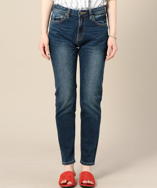 BEAUTY&YOUTH UNITED ARROWS（ビューティーアンドユースユナイテッドアローズ）の「【WEB限定】by ※セルヴィッジデニム9分丈スリムテーパードパンツ о（デニムパンツ・レディース・コバルトブルー/ネイビー・LARGE/SMALL/MEDIUM）」の9枚目の写真