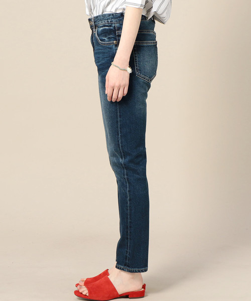 BEAUTY&YOUTH UNITED ARROWS（ビューティーアンドユースユナイテッドアローズ）の「【WEB限定】by ※セルヴィッジデニム9分丈スリムテーパードパンツ о（デニムパンツ・レディース・コバルトブルー/ネイビー・LARGE/SMALL/MEDIUM）」の10枚目の写真