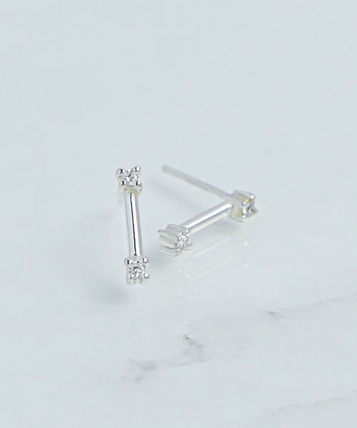 KU-CROISSANT（クークロワッサン）の「CHOKAS  SV925 ピアス CZ（ピアス（両耳用）・レディース・シルバー/シルバー系その他2/シルバー系その他3/シルバー系その他4/シルバー系その他・ONE SIZE）」の5枚目の写真