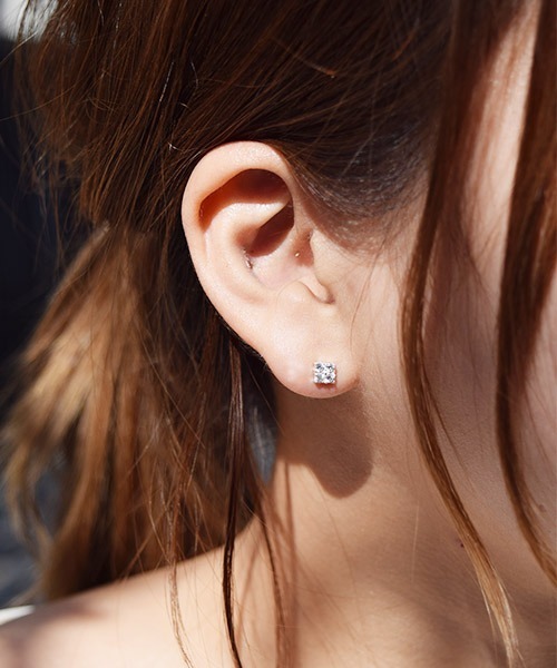 KU-CROISSANT（クークロワッサン）の「CHOKAS  SV925 ピアス CZ（ピアス（両耳用）・レディース・シルバー/シルバー系その他2/シルバー系その他3/シルバー系その他4/シルバー系その他・ONE SIZE）」の12枚目の写真