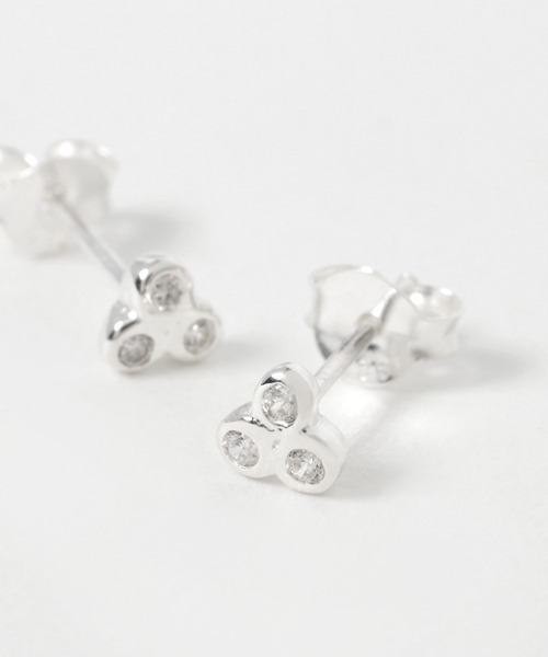 KU-CROISSANT（クークロワッサン）の「CHOKAS  SV925 ピアス CZ（ピアス（両耳用）・レディース・シルバー/シルバー系その他2/シルバー系その他3/シルバー系その他4/シルバー系その他・ONE SIZE）」の9枚目の写真