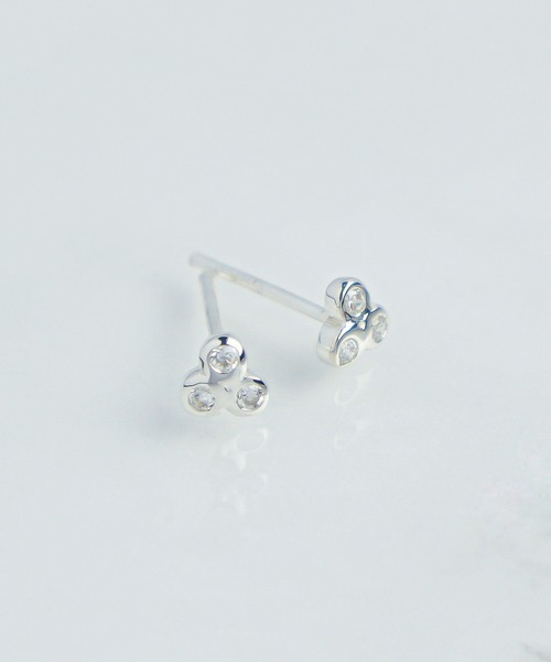 KU-CROISSANT（クークロワッサン）の「CHOKAS  SV925 ピアス CZ（ピアス（両耳用）・レディース・シルバー/シルバー系その他2/シルバー系その他3/シルバー系その他4/シルバー系その他・ONE SIZE）」の8枚目の写真