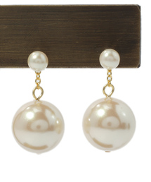 Demi-Luxe BEAMS | Demi-Luxe BEAMS / BIGパール ピアス(ピアス（両耳用）)