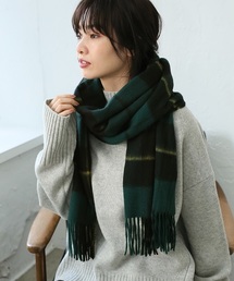 A part by | カシミヤウールチェックストール　 763211 (ストール/ショール)