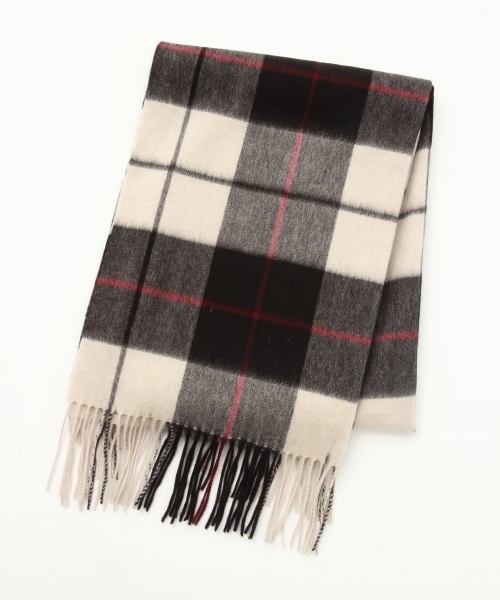 A part by（アパートバイ）の「カシミヤウールチェックストール　 763211 （ストール/ショール・レディース・ホワイト/ブラック/ネイビー/グリーン/ブラック系その他・FREE）」の6枚目の写真