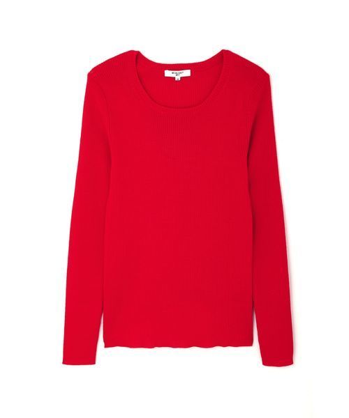 NATURAL BEAUTY BASIC(ナチュラルビューティーベーシック)の「【VERY 10月号掲載】100%ウールリブラウンドネックニット(ニット/セーター・レディース・ブラック/オフホワイト/レッド/グレー/ホワイト系その他・MEDIUM)」の22枚目の写真