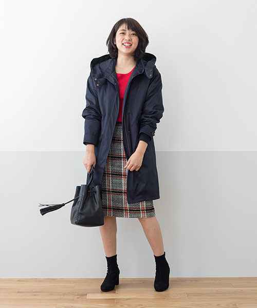 NATURAL BEAUTY BASIC(ナチュラルビューティーベーシック)の「【VERY 10月号掲載】100%ウールリブラウンドネックニット(ニット/セーター・レディース・ブラック/オフホワイト/レッド/グレー/ホワイト系その他・MEDIUM)」の17枚目の写真