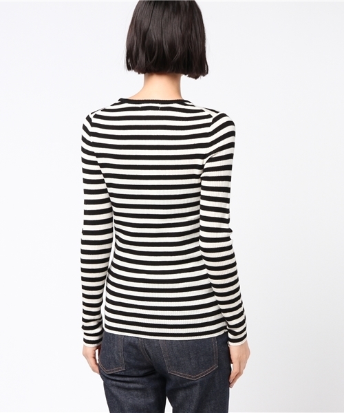 NATURAL BEAUTY BASIC(ナチュラルビューティーベーシック)の「【VERY 10月号掲載】100%ウールリブラウンドネックニット(ニット/セーター・レディース・ブラック/オフホワイト/レッド/グレー/ホワイト系その他・MEDIUM)」の14枚目の写真