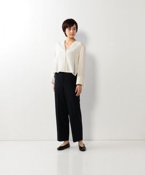 Steven Alan（スティーブンアラン）の「＜Steven Alan＞WOOL FLANNEL WIDE PANTS/ﾊﾟﾝﾂ ◆（その他パンツ・レディース・ピンク/ネイビー・SMALL/MEDIUM/LARGE）」の16枚目の写真