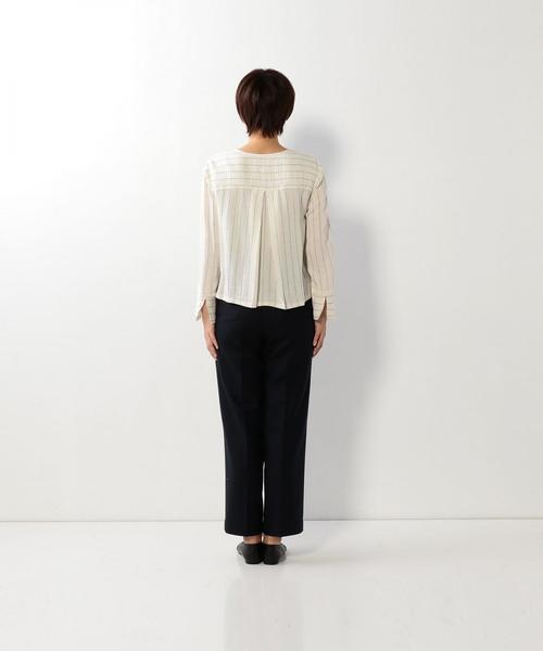 Steven Alan（スティーブンアラン）の「＜Steven Alan＞WOOL FLANNEL WIDE PANTS/ﾊﾟﾝﾂ ◆（その他パンツ・レディース・ピンク/ネイビー・SMALL/MEDIUM/LARGE）」の6枚目の写真