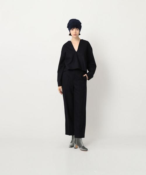 Steven Alan（スティーブンアラン）の「＜Steven Alan＞WOOL FLANNEL WIDE PANTS/ﾊﾟﾝﾂ ◆（その他パンツ・レディース・ピンク/ネイビー・SMALL/MEDIUM/LARGE）」の5枚目の写真