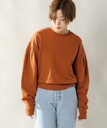 notch. | デザインスリーブスエットトップス            (スウェット)